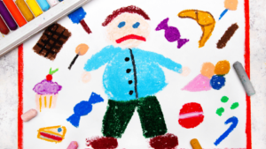 Drawing of childhood obesity